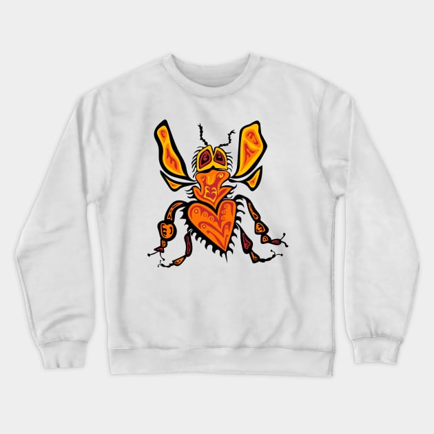 Bee Amoo Indigenous WAWEZHI CANADA Crewneck Sweatshirt by WAWEZHI